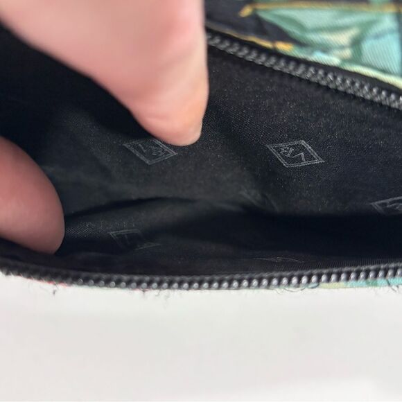 Vera Bradley | Victorian Vines RFID Turnlock Wallet Womens Floral Black … - Picture 3 of 12